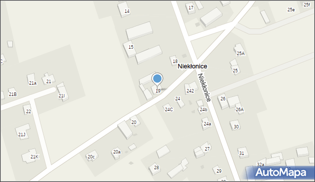 Niekłonice, Niekłonice, 19, mapa Niekłonice