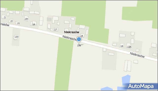 Niekrasów, Niekrasów, 15b, mapa Niekrasów