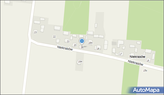 Niekrasów, Niekrasów, 19, mapa Niekrasów