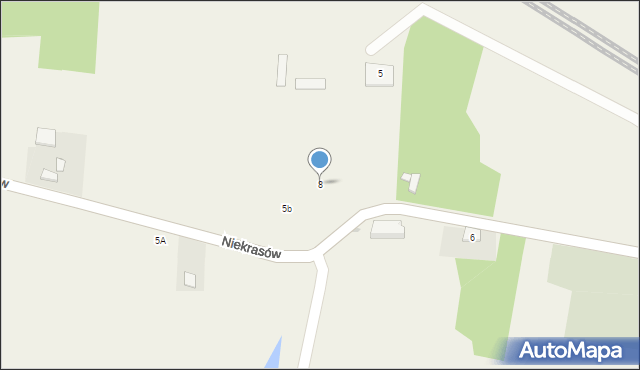 Niekrasów, Niekrasów, 8, mapa Niekrasów