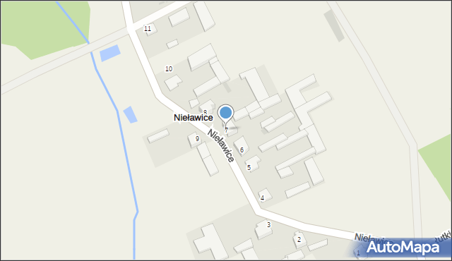 Nieławice, Nieławice, 7, mapa Nieławice