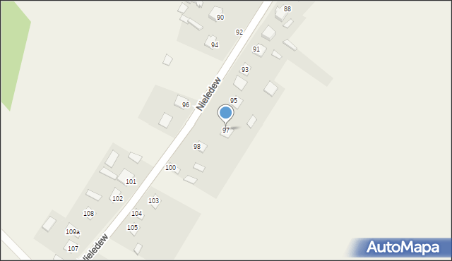 Nieledew, Nieledew, 97, mapa Nieledew