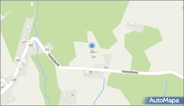 Nieledwia, Nieledwia, 224, mapa Nieledwia