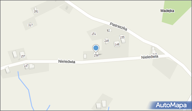 Nieledwia, Nieledwia, 234, mapa Nieledwia