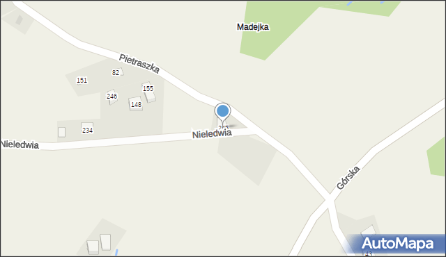 Nieledwia, Nieledwia, 245, mapa Nieledwia