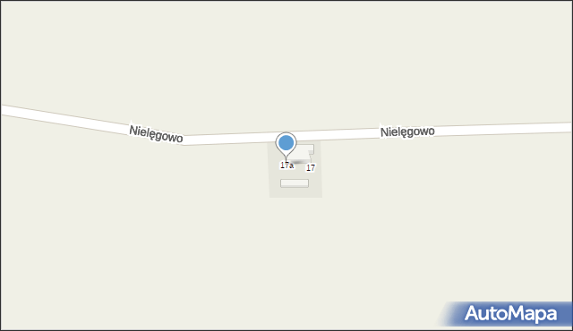 Nielęgowo, Nielęgowo, 17a, mapa Nielęgowo