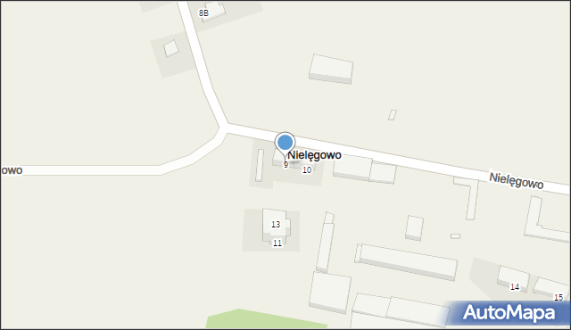 Nielęgowo, Nielęgowo, 9, mapa Nielęgowo