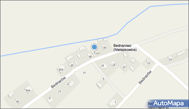 Nielepkowice, Nielepkowice, 87, mapa Nielepkowice