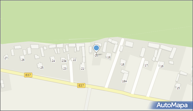 Nielisz, Nielisz, 20, mapa Nielisz