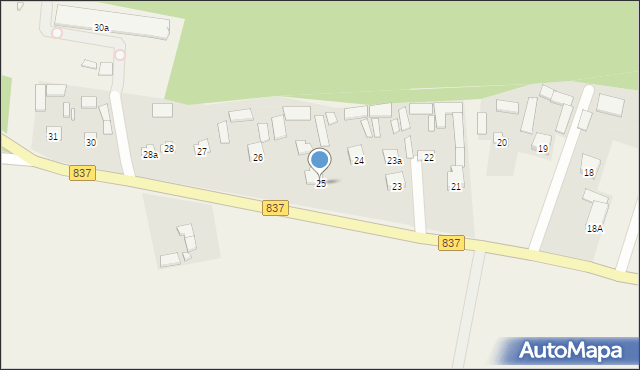 Nielisz, Nielisz, 25, mapa Nielisz