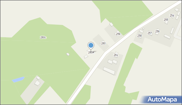 Nielisz, Nielisz, 260A, mapa Nielisz