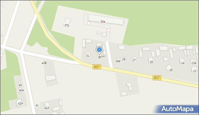 Nielisz, Nielisz, 30, mapa Nielisz