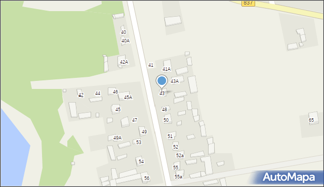 Nielisz, Nielisz, 43, mapa Nielisz