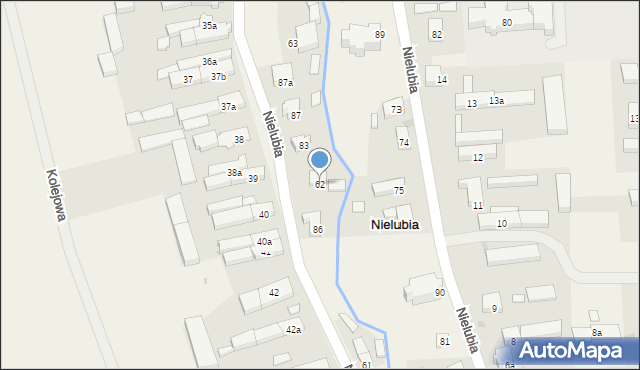 Nielubia, Nielubia, 62, mapa Nielubia