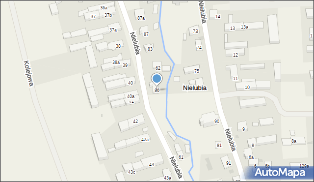 Nielubia, Nielubia, 86, mapa Nielubia