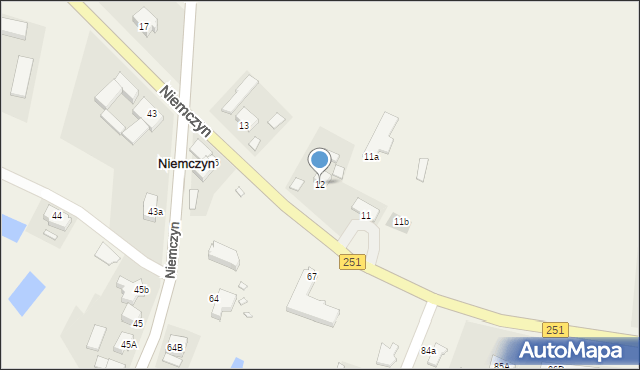 Niemczyn, Niemczyn, 12, mapa Niemczyn