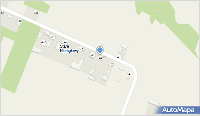 Niemgłowy, Niemgłowy, 44, mapa Niemgłowy