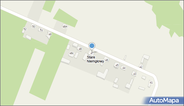 Niemgłowy, Niemgłowy, 47, mapa Niemgłowy