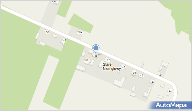 Niemgłowy, Niemgłowy, 48, mapa Niemgłowy