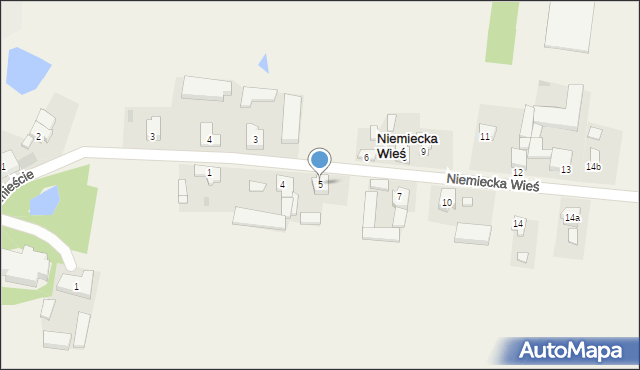 Niemiecka Wieś, Niemiecka Wieś, 5, mapa Niemiecka Wieś