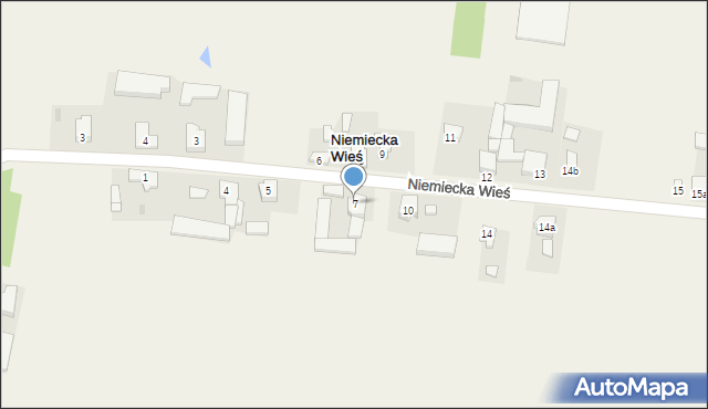 Niemiecka Wieś, Niemiecka Wieś, 7, mapa Niemiecka Wieś