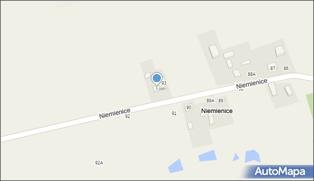 Niemienice, Niemienice, 94, mapa Niemienice