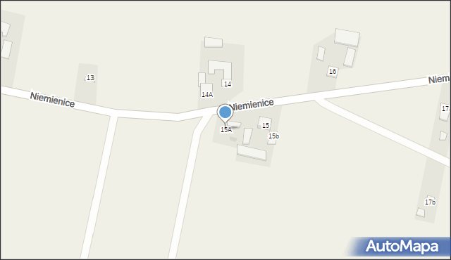 Niemienice, Niemienice, 15A, mapa Niemienice