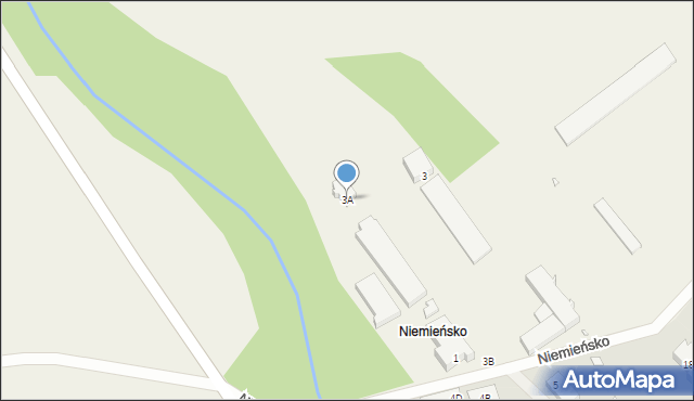 Niemieńsko, Niemieńsko, 3A, mapa Niemieńsko