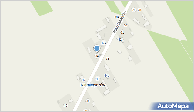 Niemieryczów, Niemieryczów, 34, mapa Niemieryczów