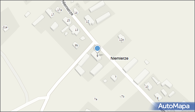 Niemierze, Niemierze, 9, mapa Niemierze