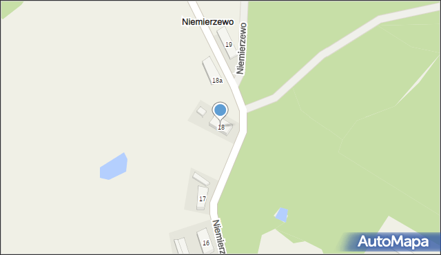 Niemierzewo, Niemierzewo, 18, mapa Niemierzewo