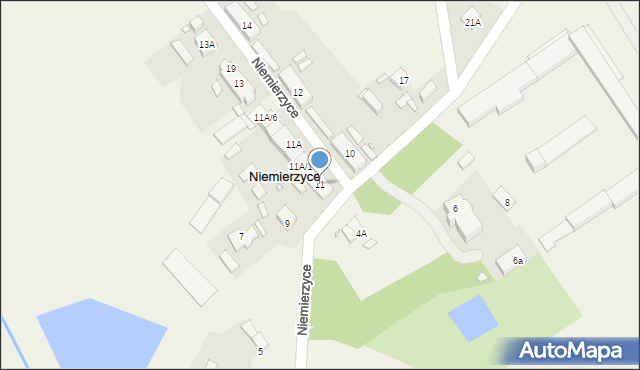 Niemierzyce, Niemierzyce, 11, mapa Niemierzyce