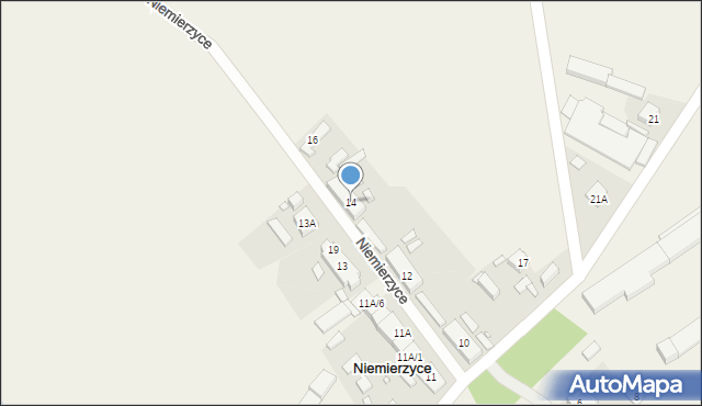 Niemierzyce, Niemierzyce, 14, mapa Niemierzyce