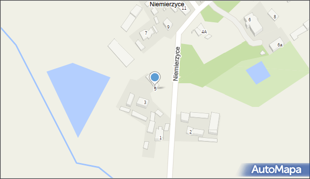 Niemierzyce, Niemierzyce, 5, mapa Niemierzyce