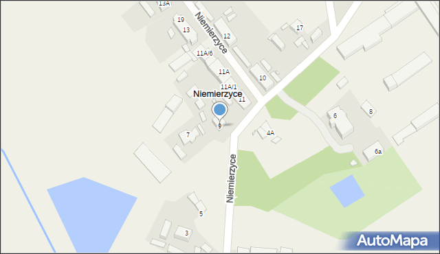 Niemierzyce, Niemierzyce, 9, mapa Niemierzyce