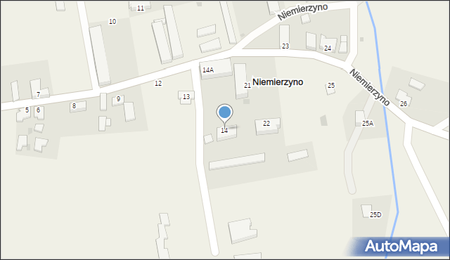 Niemierzyno, Niemierzyno, 14, mapa Niemierzyno