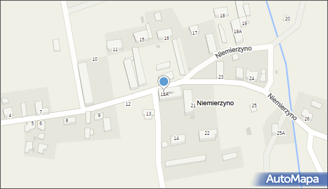 Niemierzyno, Niemierzyno, 14A, mapa Niemierzyno