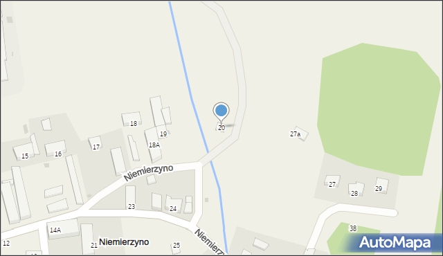 Niemierzyno, Niemierzyno, 20, mapa Niemierzyno