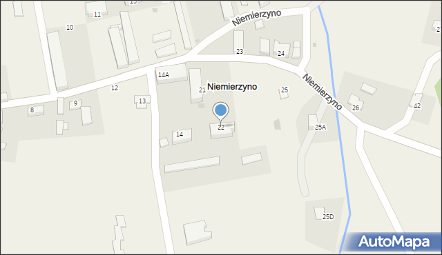 Niemierzyno, Niemierzyno, 22, mapa Niemierzyno