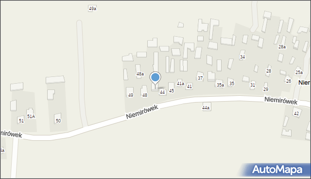 Niemirówek, Niemirówek, 47, mapa Niemirówek