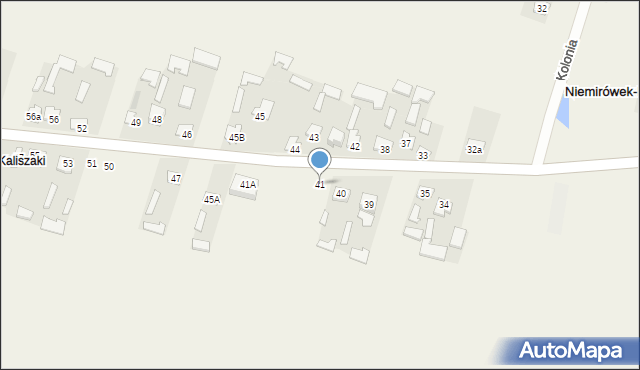 Niemirówek-Kolonia, Niemirówek-Kolonia, 41, mapa Niemirówek-Kolonia