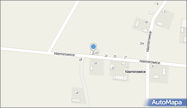 Niemirowice, Niemirowice, 21, mapa Niemirowice