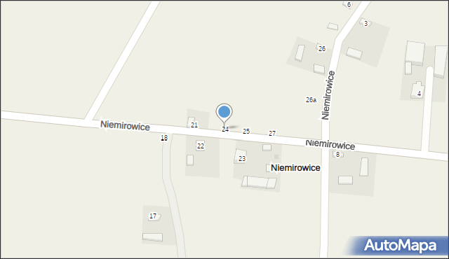 Niemirowice, Niemirowice, 24, mapa Niemirowice