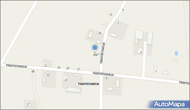 Niemirowice, Niemirowice, 26a, mapa Niemirowice