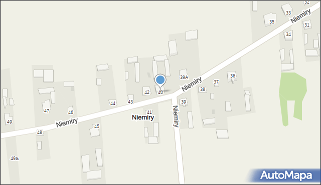 Niemiry, Niemiry, 40, mapa Niemiry