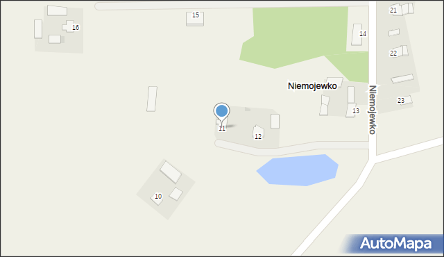 Niemojewko, Niemojewko, 11, mapa Niemojewko