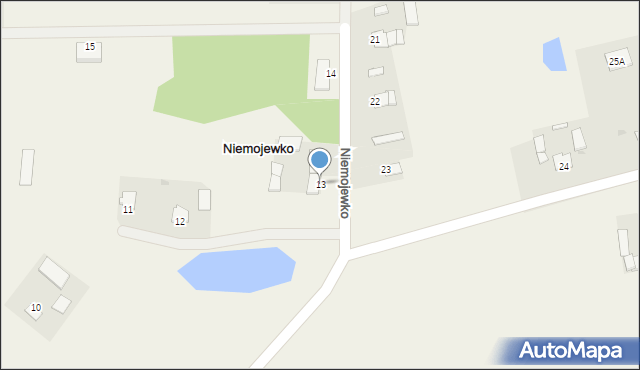 Niemojewko, Niemojewko, 13, mapa Niemojewko