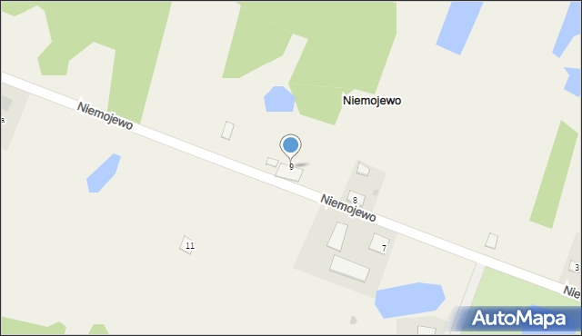 Niemojewo, Niemojewo, 9, mapa Niemojewo