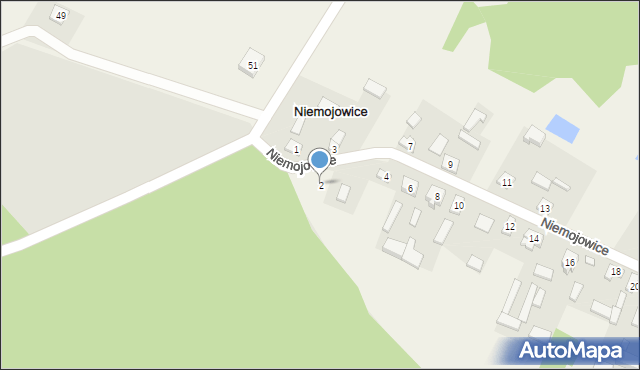 Niemojowice, Niemojowice, 2, mapa Niemojowice