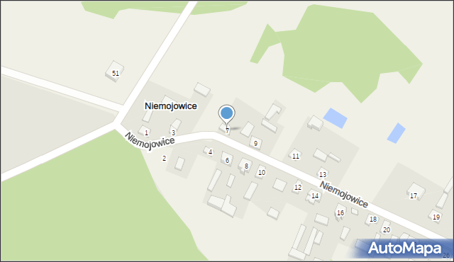 Niemojowice, Niemojowice, 7, mapa Niemojowice